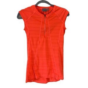 Athleta Workout Shirt, Front Zip, Back Pocket Size XS